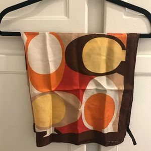 Coach silk scarf